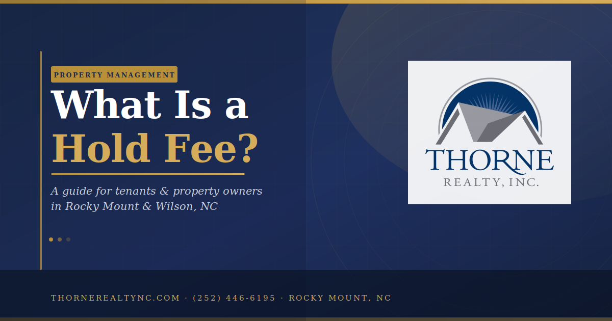 What Is a Hold Fee? Everything Tenants and Property Owners Should Know